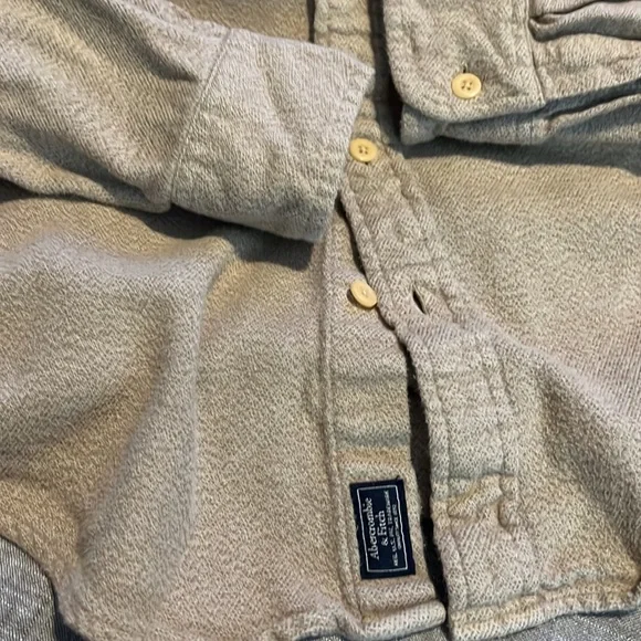 Abercrombie flannel beige size M - Picture 3 of 5